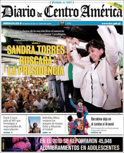 Berita Headline Dari Diario de Centro Amerika, Guatemala